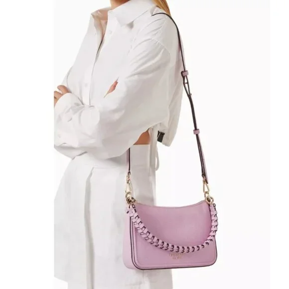 Kate Spade Hudson Shoulder Bag Lavender Medium Leather Crossbody Convertible - Picture 3 of 13